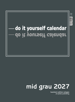 MID GRAU BLANKOKALENDER DIY BASTEL SELBSTGESTALTEN